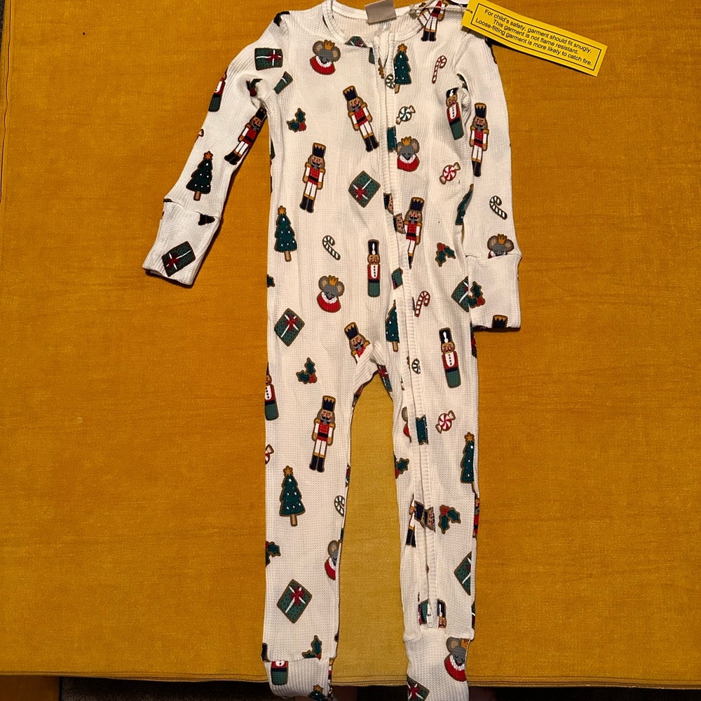 Holiday Nutcracker Kids Footie Pajamas